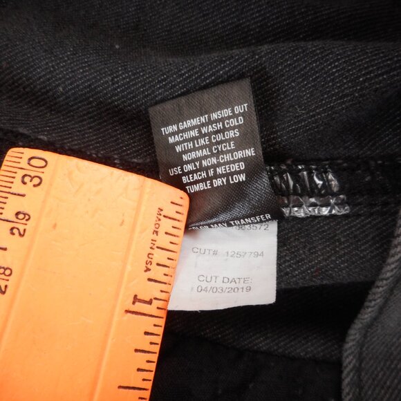 Hot Topic Denim Vest Faded Black Men's M Punk Grunge Goth [Missing Parts] - Picture 9 of 10